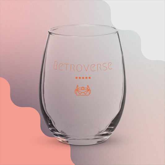 Stemless wine glass