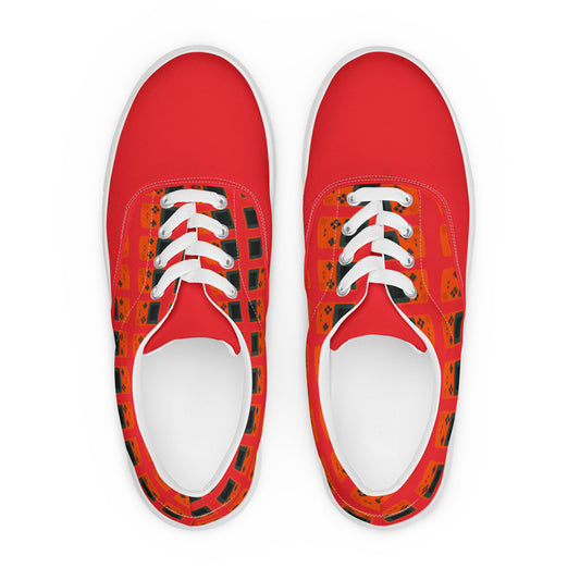 Women’s lace-up canvas shoes